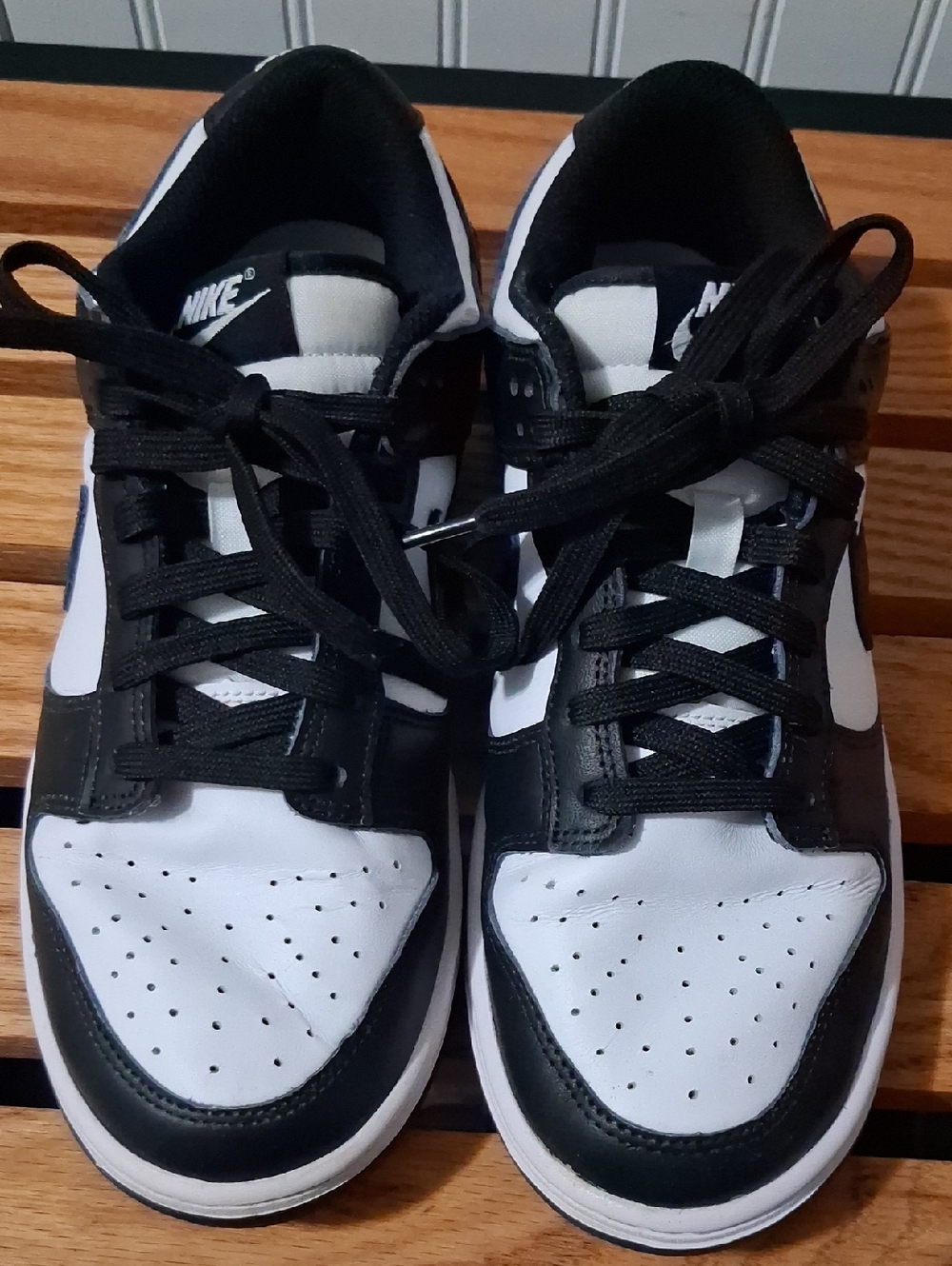Nike Black and White Skate-Style Sneakers